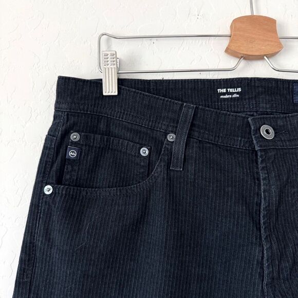AG Adriano Goldschmied The Tellis Modern Slim Jeans Striped Size 34R - Picture 2 of 10